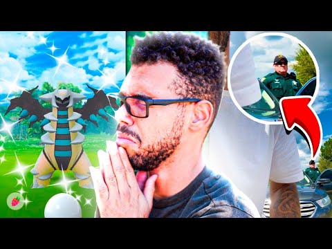 A POLICÍA ME PAROU PEGANDO POKEMON & LENDARIO SHINY SEM GASTAR DINHEIRO - POKEMON GO | Cris |