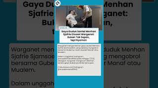 Viral Gaya Duduk Menhan Sjafrie saat Berbincang dengan Gubernur Aceh: Bukan Tak Sopan, tetapi Nyaman