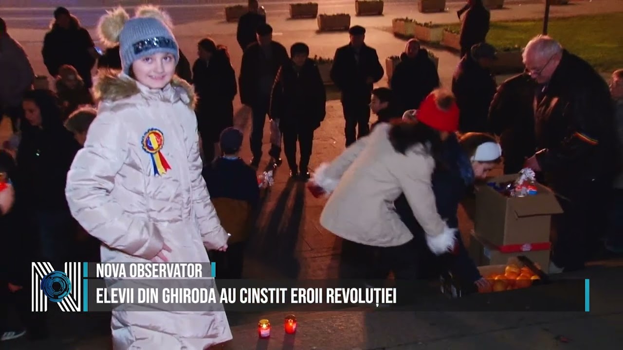 Elevii din Ghiroda au cinstit eroii Revoluției