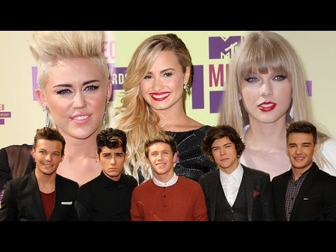 2012 MTV VMA Style: Miley Cyrus, One Direction, Taylor Swift, Demi Lovato