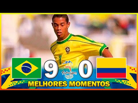 BRASIL 9 X O COLÔMBIA ● MELHORES MOMENTOS ● PRÉ-OLÍMPICO 2000 ● 5ª RODADA