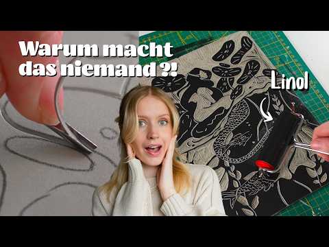 Meine neue Obsession - Linoldruck!