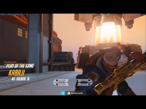 Overwatch Kabaji Enters Godlike Mode As Soldier 76 -POTG-