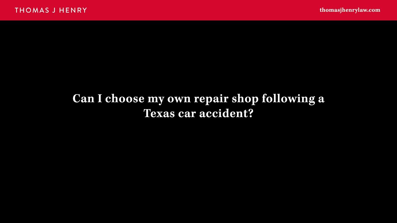 Can I Choose Where My Car is Repaired After an Accident?
