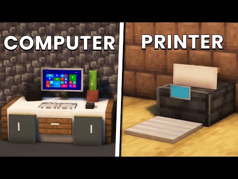 Minecraft: 10+ Office Furniture Build Hacks & Designs
