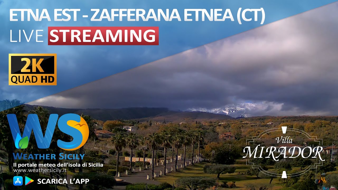 Live webcam view of Etna oriental desde Villa Mirador