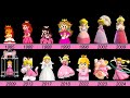 Evolution Of Princess Peach In Super Mario Bros Game And LEGO