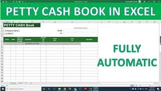How to Create a Petty cash book in excel |How to Create a Petty Cash Account in Excel | cash book
