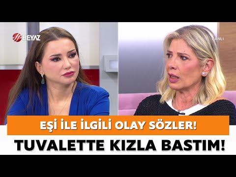 Eşi hakkında canlı yayında çok konuşulacak sözler! Bir kızla tuvalette bastım!