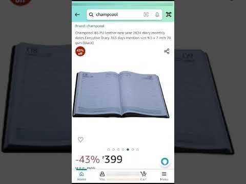 Champcool B5 PU leather new year 2024  Diary 365 days mention #officesupplies #diaries #newyeardiary