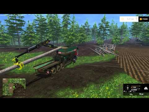 Farming Simulator 15 MP cleaning up the landing area