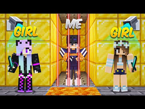 I Got TRAPPED in the GIRLS ONLY Server in Minecraft!