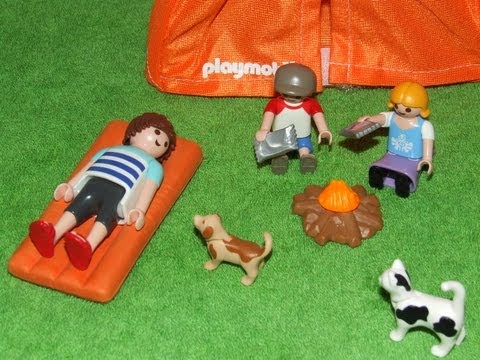 Kleiner Besucher auf dem Playmobil Campingplatz 5432 Polizeieinsatz Kurzfilm Short Film summer fun