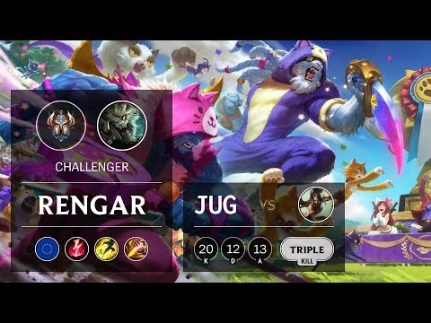 Rengar Jungle vs Nidalee - EUW Challenger Patch 9.20