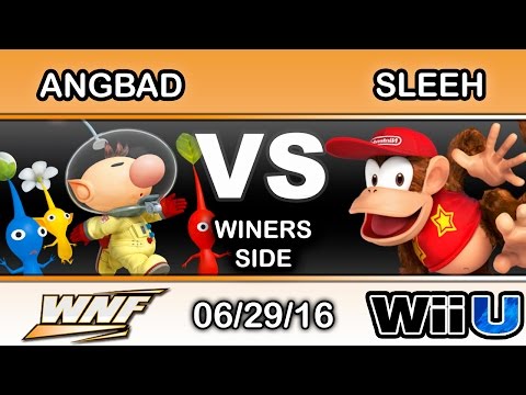 WNF 2.8 - eM | Angbad (Olimar) Vs. Sleeh (Diddy Kong) Winners Side - Smash Wii U