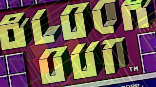 Classic Arcade Fun: Block Out 1989 GamePlay (Evercade)