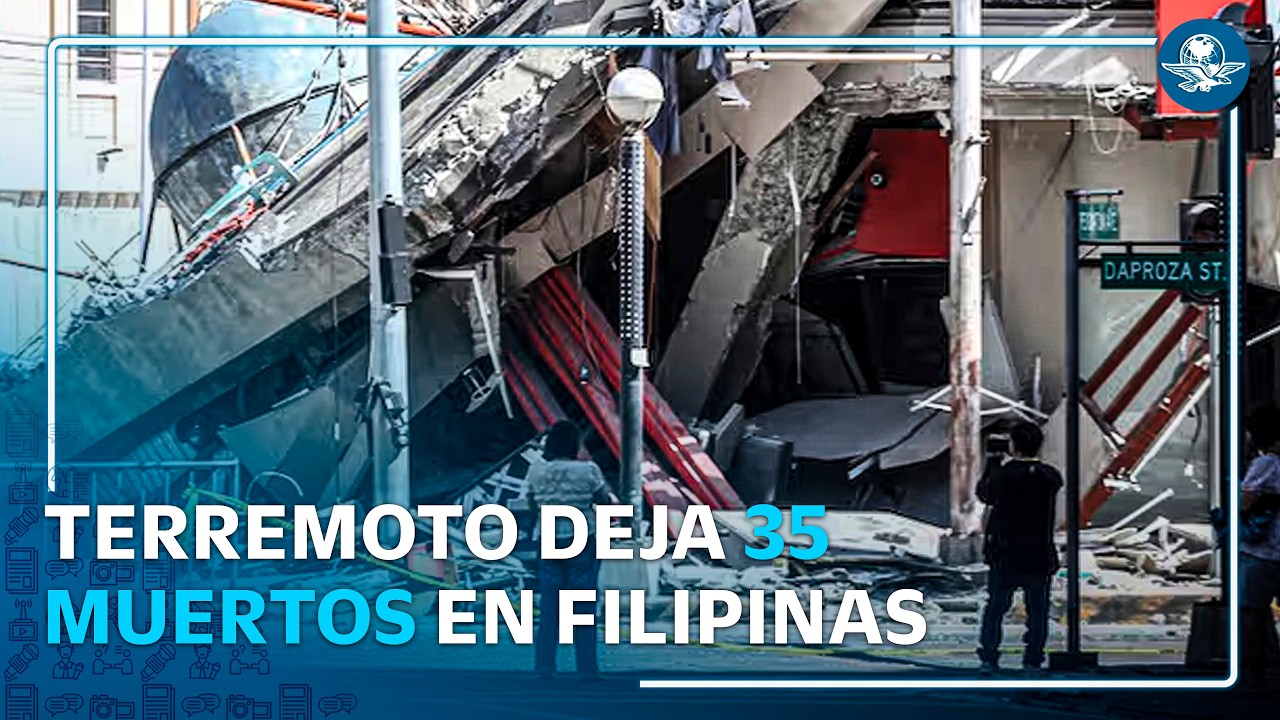 Sismo en Filipinas deja 35 muertos y 12 desaparecidos en Mindanao