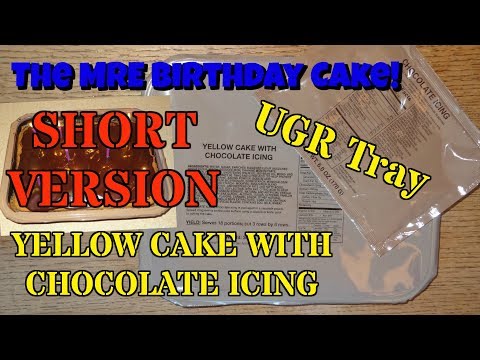 MRE Review: UGR Yellow Cake With Chocolate Icing (Unitized Group Ration) **Short Version**