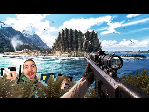 HO CACCIATO IL T-REX e lo SPINOSAURO con I MIEI AMICI!