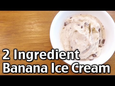 2 Ingredient Banana Chocolate Chip Ice Cream