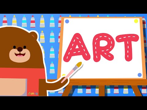 ART SONG! | Where Is The Paint? | Wormhole English - Songs For Kids