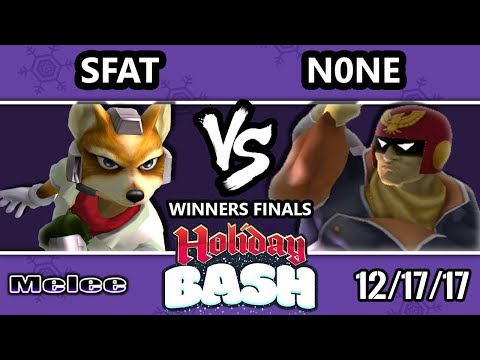 Holiday Bash SSBM - CLG.SFAT (Fox) VS ALG | n0ne (Captain Falcon) - Melee WF