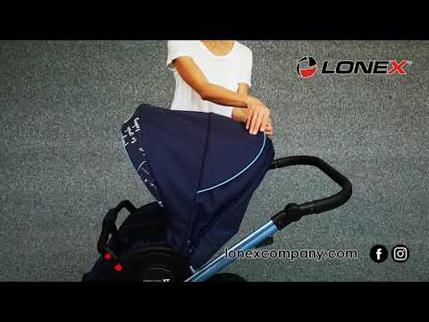 Vaikiškas vežimėlis LONEX EMOTION XT 2in1 video