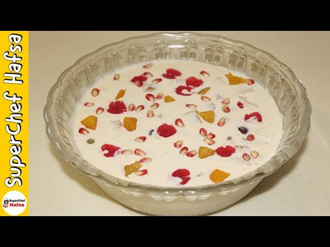 Creamy Fruit Cocktail Dessert | Ramazan Special Recipe | SuperChef Hafsa