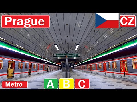 🇨🇿 PRAGUE METRO 2024 | Metro v Praze【4K】
