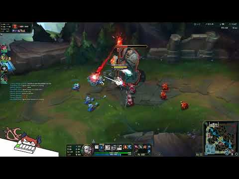 Gwen vs Cho'gath! Cleanest first blood of my life!