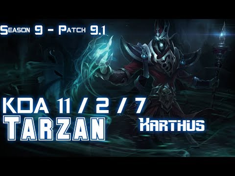 Tarzan KARTHUS vs KAYN Jungle - Patch 9.1 KR Ranked