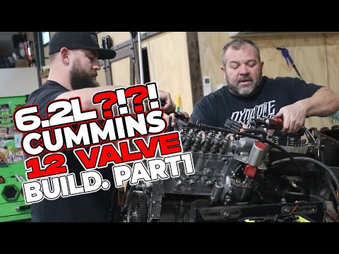 Cummins 5.9L with a 6.7L Crank 6.2L Build! Part1