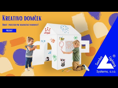 Kreativo domček - Dnes hrad, zajtra obchod – Kreativo domček rastie s fantáziou vášho dieťaťa!