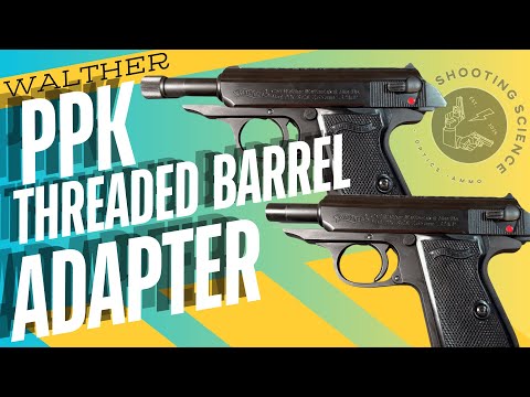 Walther PPK sd or PP sd custom adapter to convert your threaded barrel to a flush barrel in seconds!