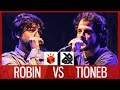 ROBIN vs TIONEB  |  Grand Beatbox LOOPSTATION Battle 2017  |  1/4 Final