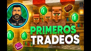🏷️ PRIMEROS TRADEOS ÉPICOS | MINECRAFT BEDROCK SURVIVAL | Construyendo con Aldeanos y | EduCraft #8