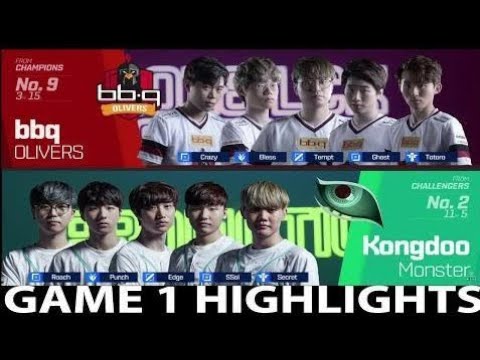 #1 BBQ vs KDM Highlights Game 1 Spring Promotions | bbq OLIVERS vs Kongdoo Monster