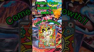 Pack 4 of Pokemon booster box Perfect Order - Searching for Meowth EX SIR #megaevolution #shorts