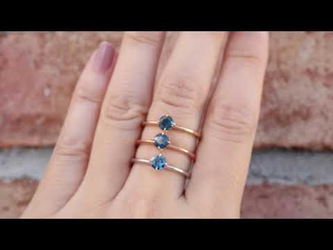 Alice Ring - 0.5ct Queensland Sapphire (One of a kind)  cla-r102rd-4.5mm-qlsap