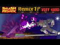Smash Remix Classic Mode Remix 1P Gameplay With Giant Ganondorf VERY HARD