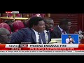 CS Chirchir appears before the energy committee in senate concerning the Embakasi explosion