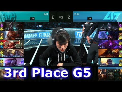 Immortals vs CLG | Game 5 for 3rd Place S6 NA LCS Summer 2016 PlayOffs | IMT vs CLG G5 1080p