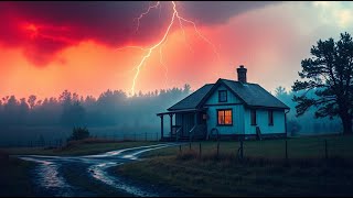 Relaxing Rainstorm Sounds  Heavy Rain, Distant Thunder, Sleep Aid