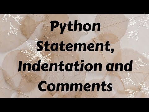 Python Statement Indentation And Comments Creative Notes