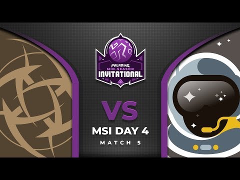 Paladins MSI 2019 - Day 4 - Match 5 - Ninjas in Pyjamas vs Spacestation Gaming