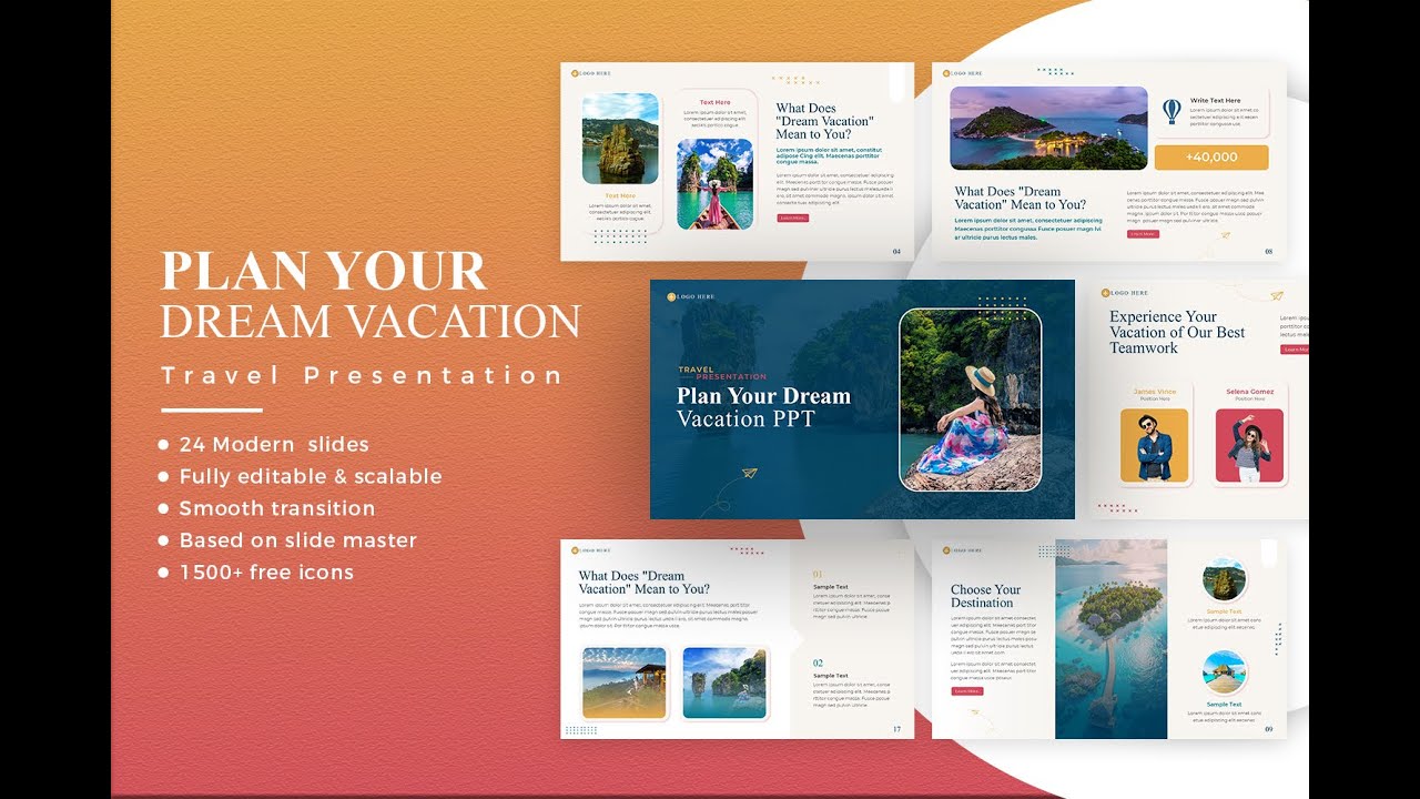 Design Your Dream Vacation Presentation – Travel Planning Made Beautiful!
