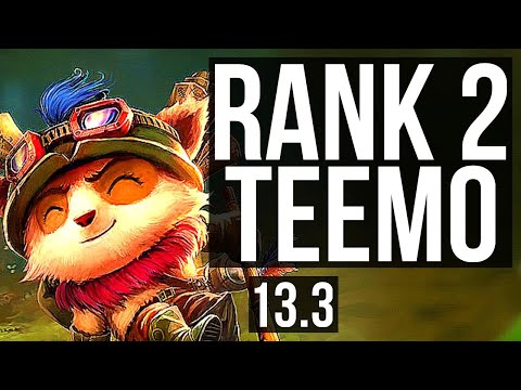 TEEMO vs WUKONG (TOP) | Rank 2 Teemo, 900+ games | KR Grandmaster | 13.3