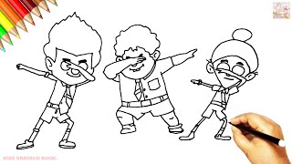 HOW TO DRAW FUKREY BOYZZZ STEP BY STEP FOR KIDS ! 