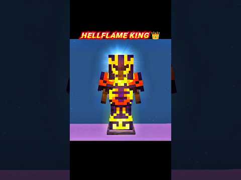 Hellflame King 👑🔥 Armor.! Minecraft Armor Trim Combination