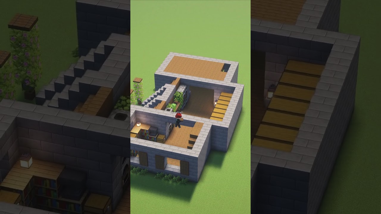 Minecraft Starter Twin House Tutorial